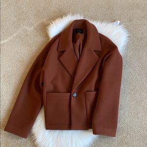 Caramel short cut coat